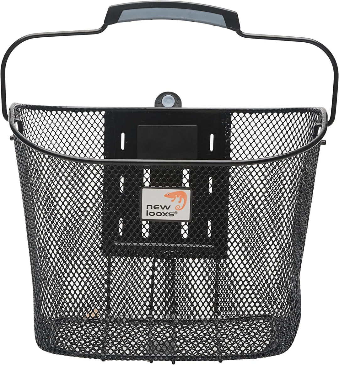 New Look Toscane Smart Lock Fahrradkorb, Black, 34 x 25 x 25 cm