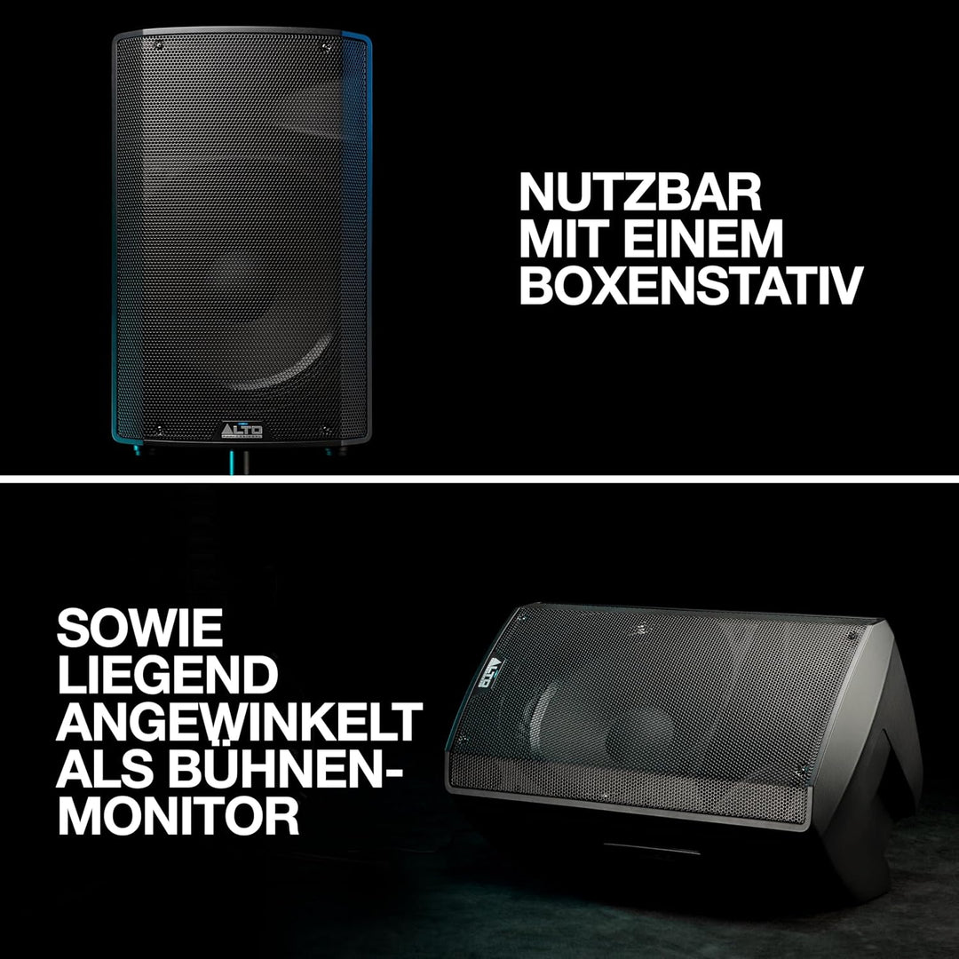 Alto Professional TX315 – 700 Watt 15-Zoll 2-Wege aktiver PA-Lautsprecher mit Signal-Limiting und sc