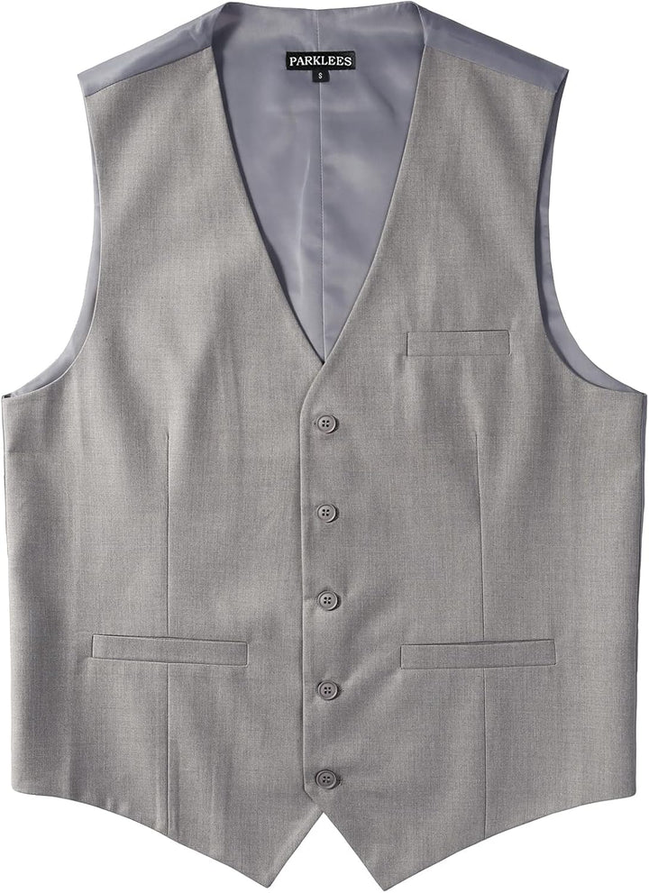 PARKLEES Herren Hipster Urban Design Business Formale Weste Slim Fit Anzug Smoking Kleid Weste XXL h