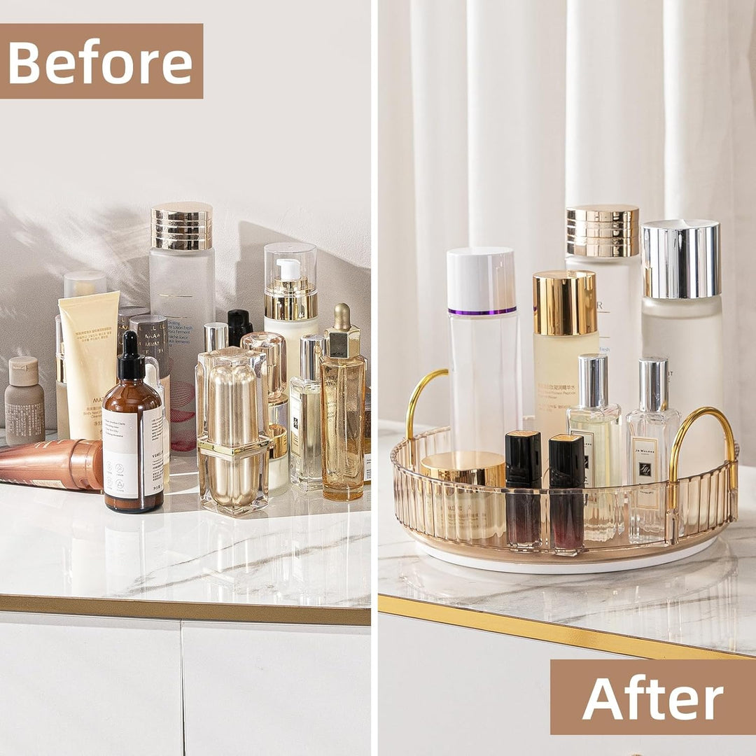 Make Up Organizer, 360° Drehbar Kosmetik Organizer, Beauty Organizer, Hautpflege Organizer für Badez