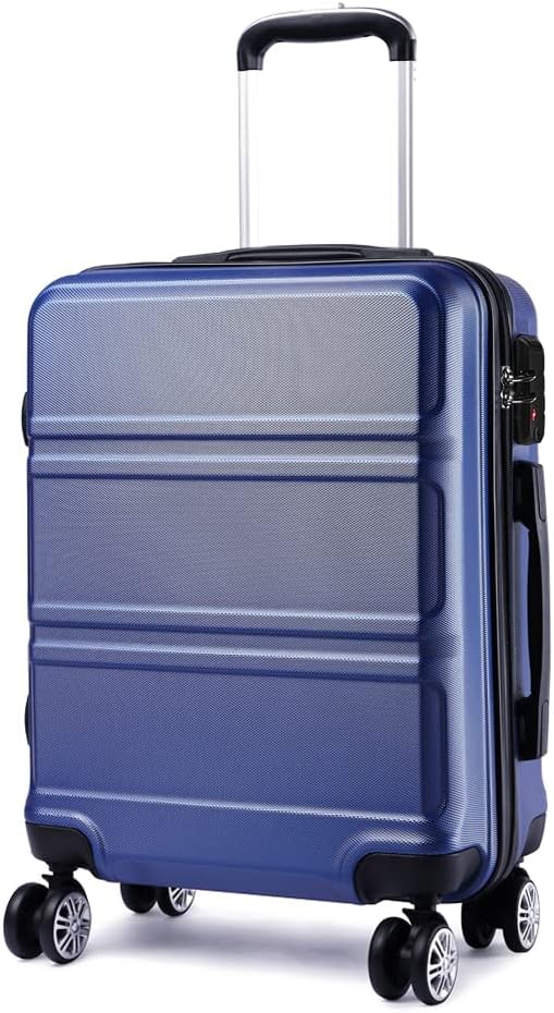 KONO Koffer Trolley Reisekoffer M (55cm) Dunkelblau, M (55cm) Dunkelblau