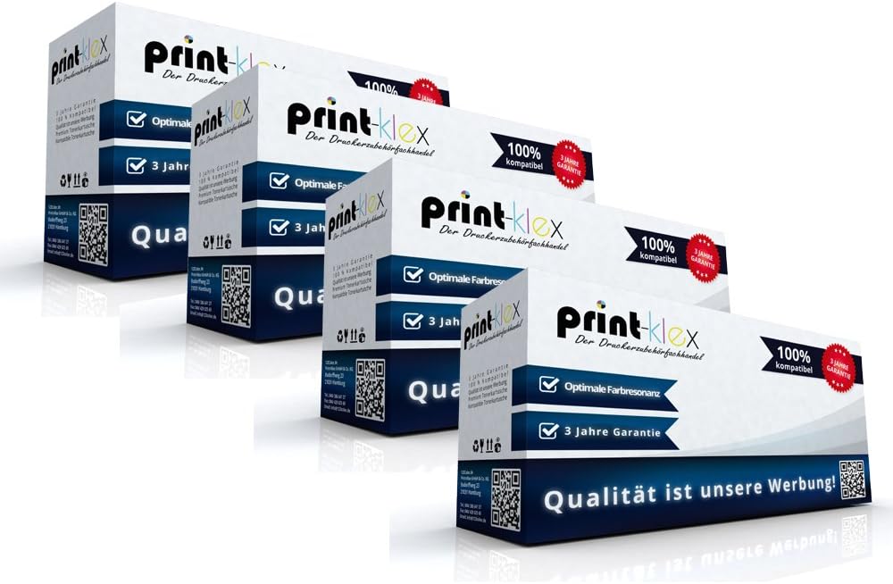 4X Print-Klex Jumbo XXL Tonerkartuschen kompatibel für Dell 3110cn 3115cn 59310170 59310169 59310166