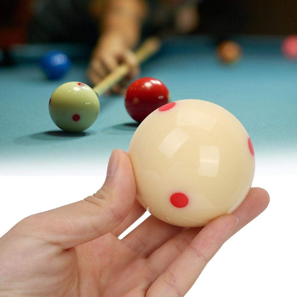 5,72 cm Dot Spot Poolball Billard Trainingsball für Kinder und Erwachsene (weiss)