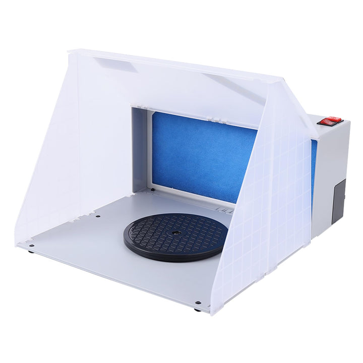 Profi Tragbar Airbrush Kabine, Mini Absauganlage Spritzkabine Lackierkabine Sprühbox, Sprühbox Absau