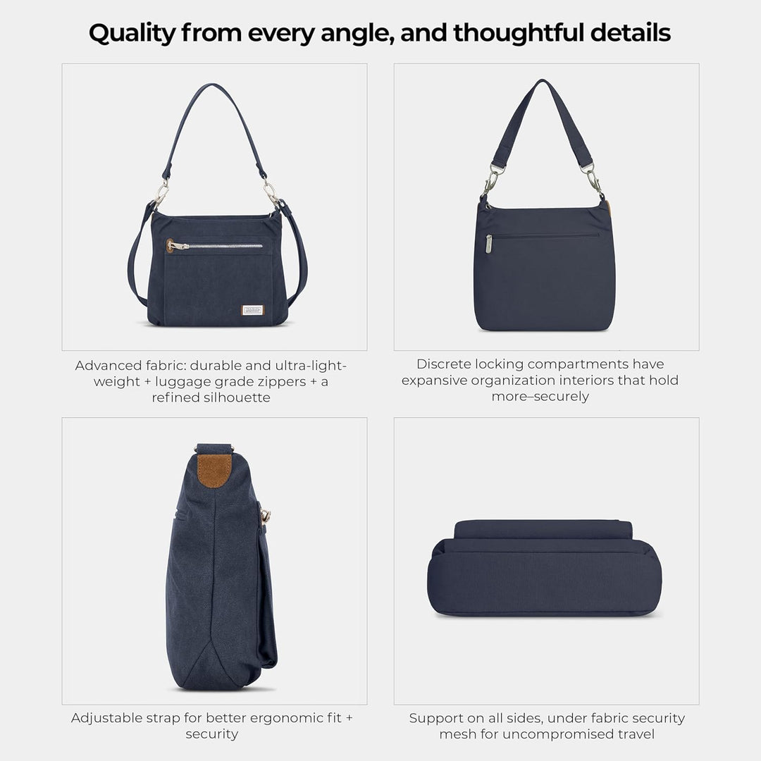 Travelon Anti-theft Heritage Hobo Bag Indigo/Mandala-traum, Indigo/Mandala-traum