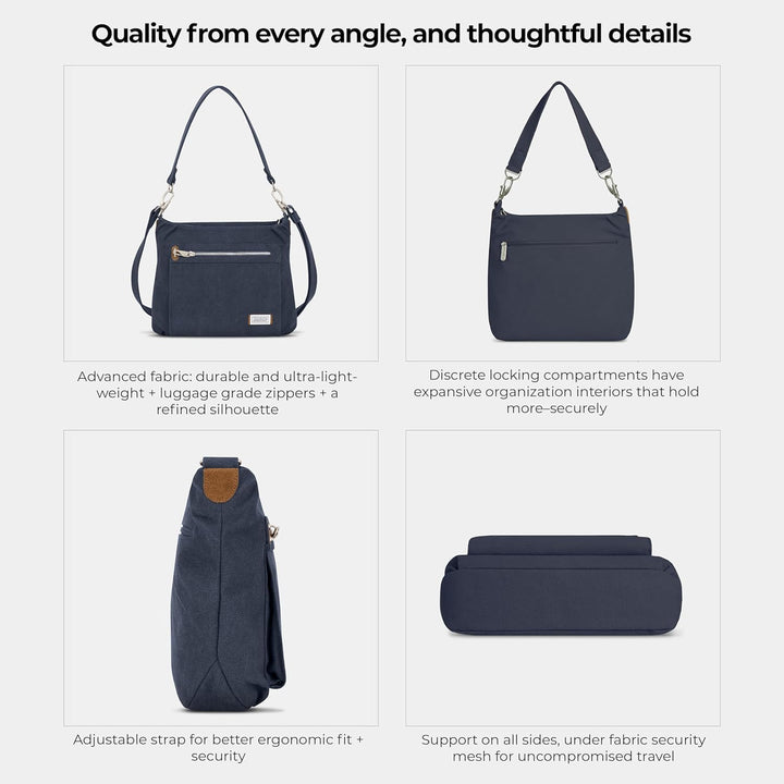 Travelon Anti-theft Heritage Hobo Bag Indigo/Mandala-traum, Indigo/Mandala-traum