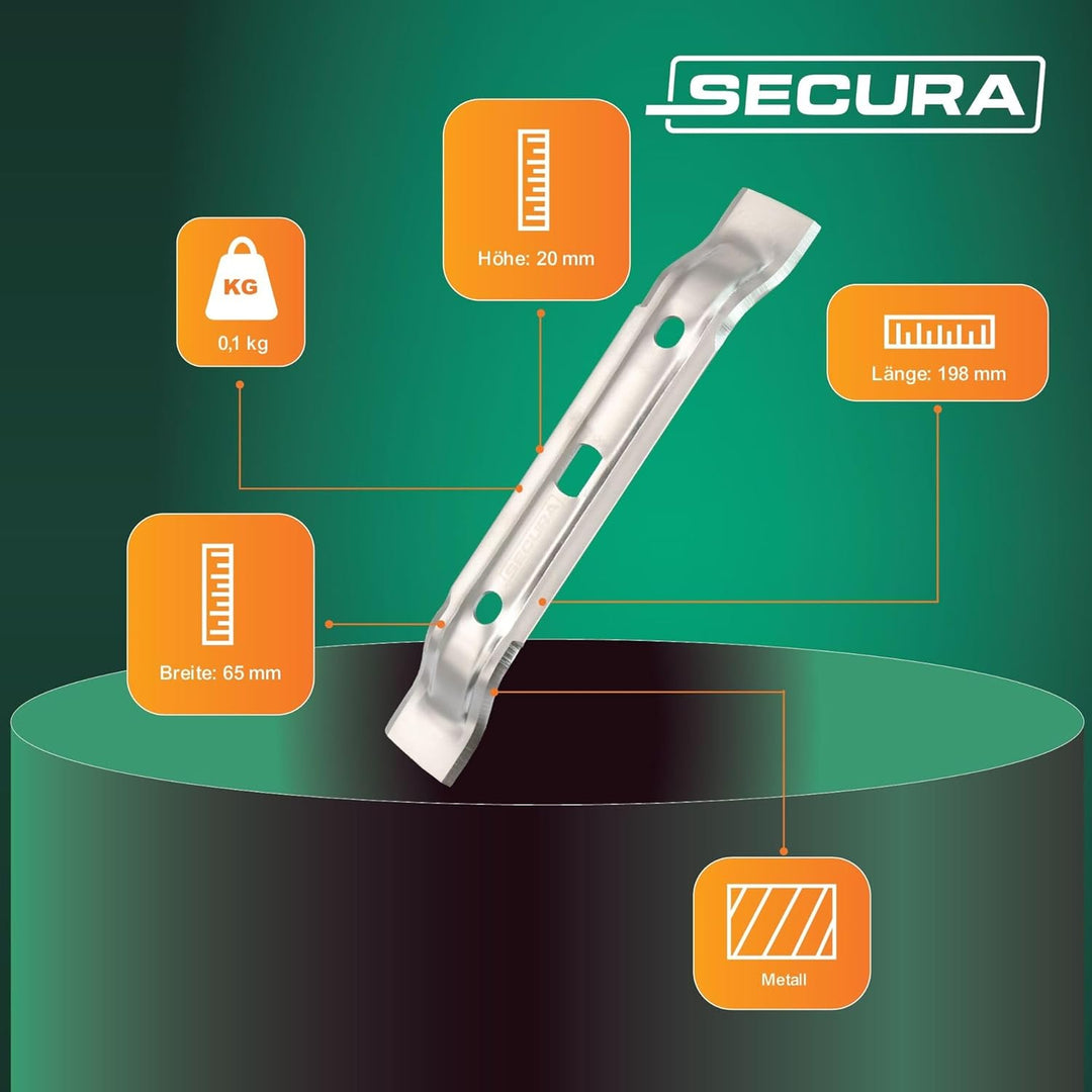 SECURA 2x Messerklingen kompatibel mit Stihl Mähroboter iMOW RMI 422 422P 422PC RMI422 P C - 6301 70