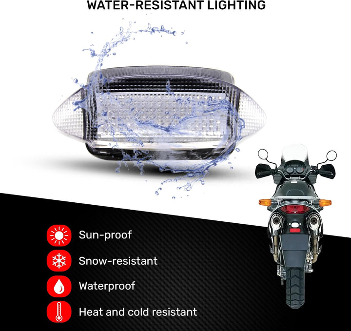avdb-moto LED-Bremslicht mit integrierten Blinker kompatibel mit Honda Cbr 600, F3, 1997/1998, VADER