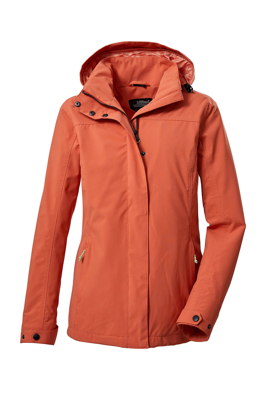 Killtec Damen Kos 92 Wmn Jckt Funktionsjacke/Outtdoorjacke mit abzippbarer Kapuze 40 dunkelapricot,