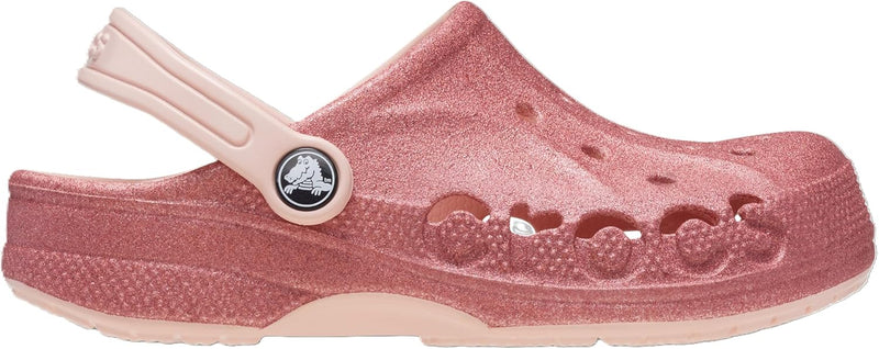 Crocs Unisex Kinder Baya Clog K Holzschuh 34 EU Glitter Pink Rose, 34 EU Glitter Pink Rose