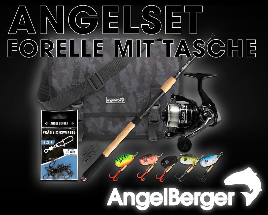 Angel-Berger Angelset Forelle mit Tasche und Zubehör