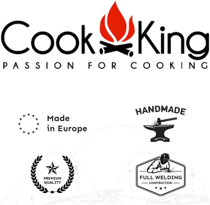 CookKing Feuerschale Feuerkorb Grill Feuerstelle - Indiana - echte Handarbeit - Ø100cm