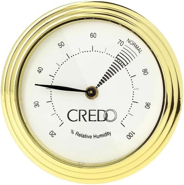 Crédo Hygrometer Feder 55mm Doré
