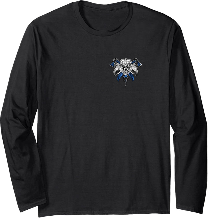 Klassisches Keltischer Vikinger Vegvisir Kompass Wikinger Langarmshirt