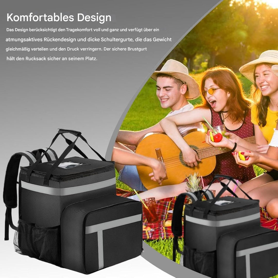 Generisch Rucksack für Lebensmittel Lieferung, isolierte | Isolierte wiederverwendbare Lebensmittel