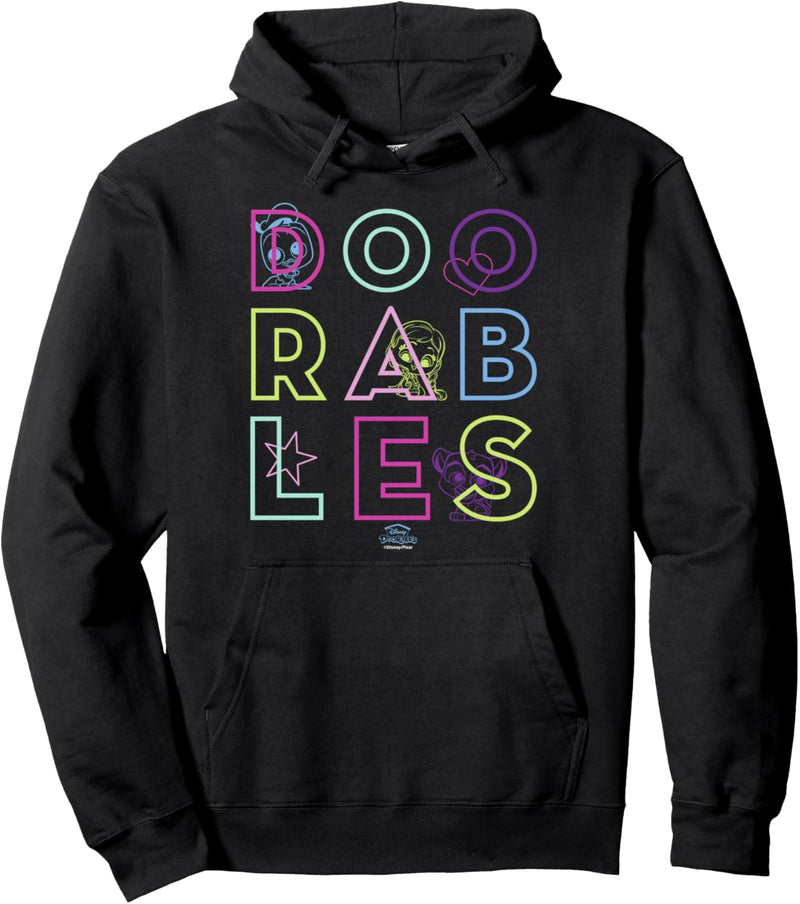 Disney Doorables Text Outline Portraits Pullover Hoodie