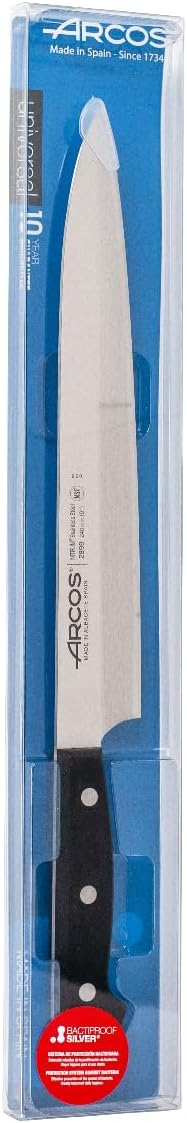 Arcos 289904 Serie Universal - Messer Yanagiba Asiatisches Messer - Klinge Nitrum Edelstahl 240 mm -