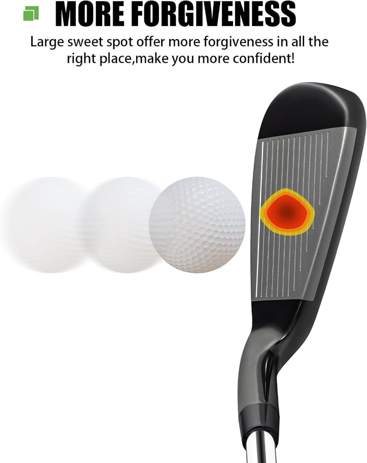 MAZEL WM-X4 Golf-Schmiedeeisen 3, 4, 5, 6, 7, 8, 9, P, S, niedriges COG und breite Sohle, einzelne G