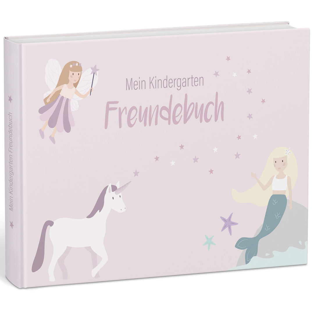 mintkind® „Meine Freunde“ Kindergarten Freundebuch Feenwelt | Freundebuch für den Kindergarten Junge