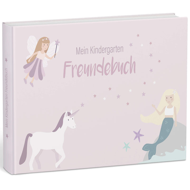 mintkind® „Meine Freunde“ Kindergarten Freundebuch Feenwelt | Freundebuch für den Kindergarten Junge