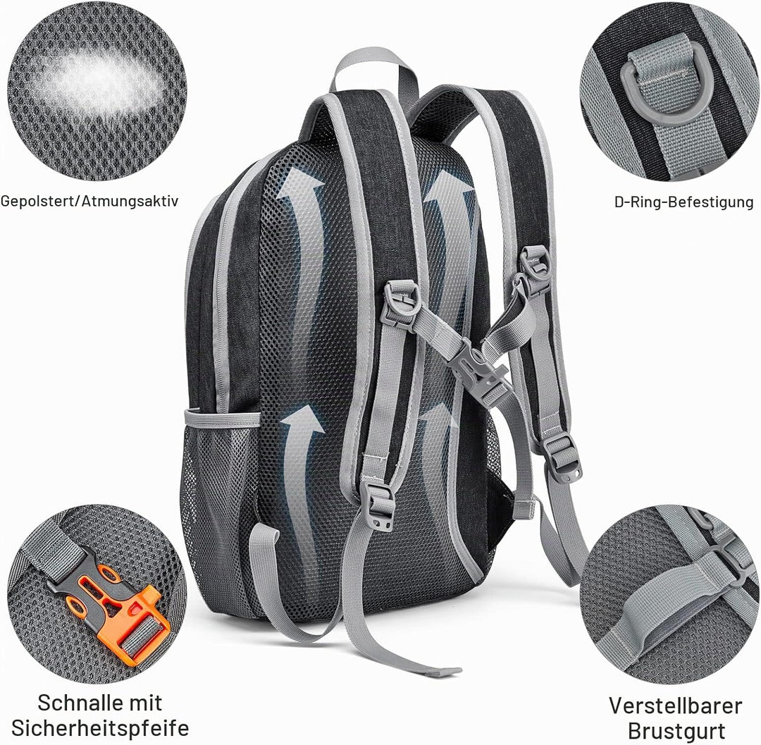 G4Free Kleiner Rucksack 12L/20L Unisex Tagesrucksack Leichter Reiserucksack Wanderrucksack Trekkingr