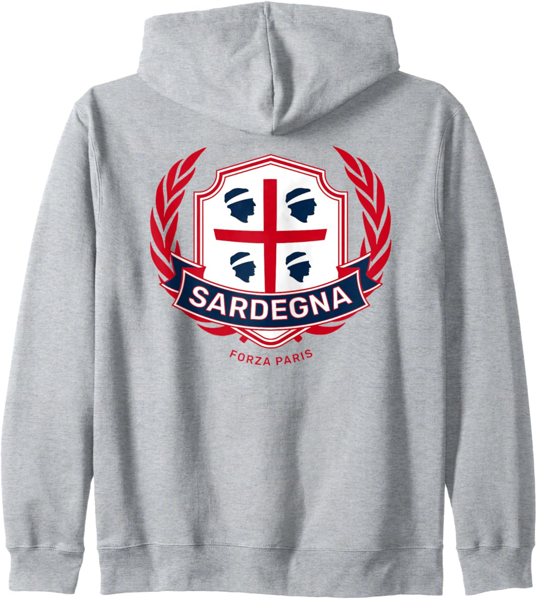 Sardegna Stemma con motto Forza Paris Cagliari Casteddu Kapuzenjacke