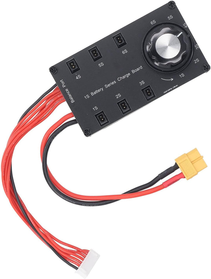 6-Kanal LiPo Batterie Balancer Ladeplatine 1S mit PH2.0- und BT2.0-Anschlüssen und drehbarem Schalte