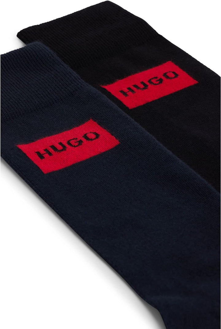 HUGO Herren 2P GIFTSET GADGET CC Zweier-Pack Socken in einer Lunchbox mit Logo Gemustert 40-46