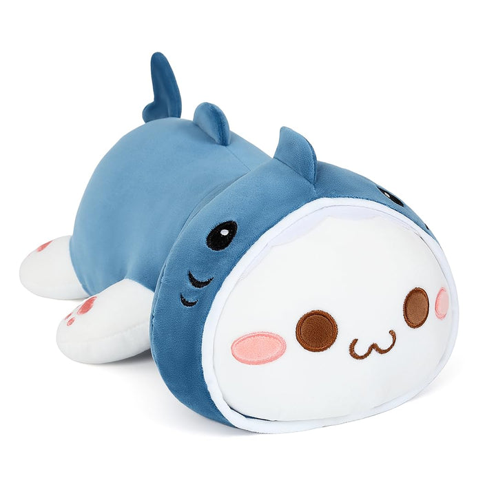 shownicer Plüschtier Hai Katze Kuscheltier Stofftier Kawaii Katze Plüsch, Kätzchen Plüschkissen Spie