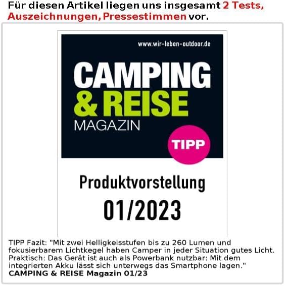 Akku Taschenlampe: 2in1-LED-Taschenlampe und Powerbank, 260 lm, 10 W, 1.200 mAh, 2er-Set (aufladbare