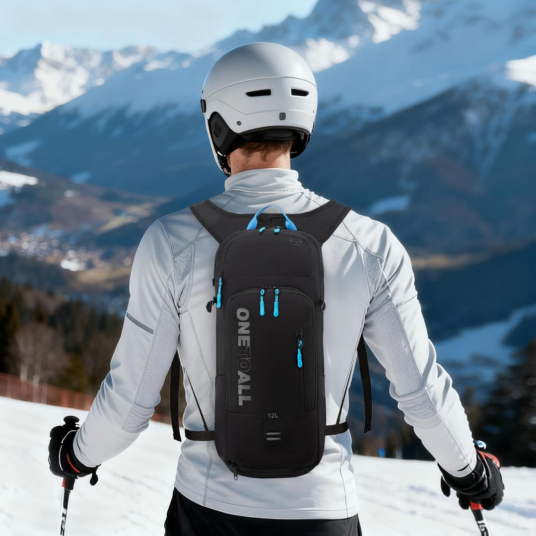 Local Lion Fahrradrucksack Wasserdicht, Wanderrucksack Damen Klein, Skirucksack mit Regenschutz, Tri