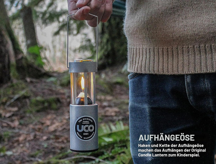 UCO Original eloxierte Kerzenlaterne Einheitsgrösse Natural, Einheitsgrösse Natural