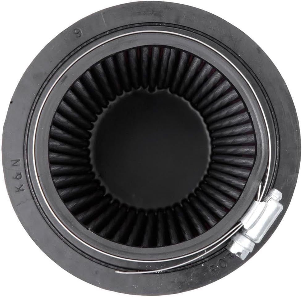 K&amp;N RU-2710 KFZ und Motorrad Gummi Universalluftfilter, Rot