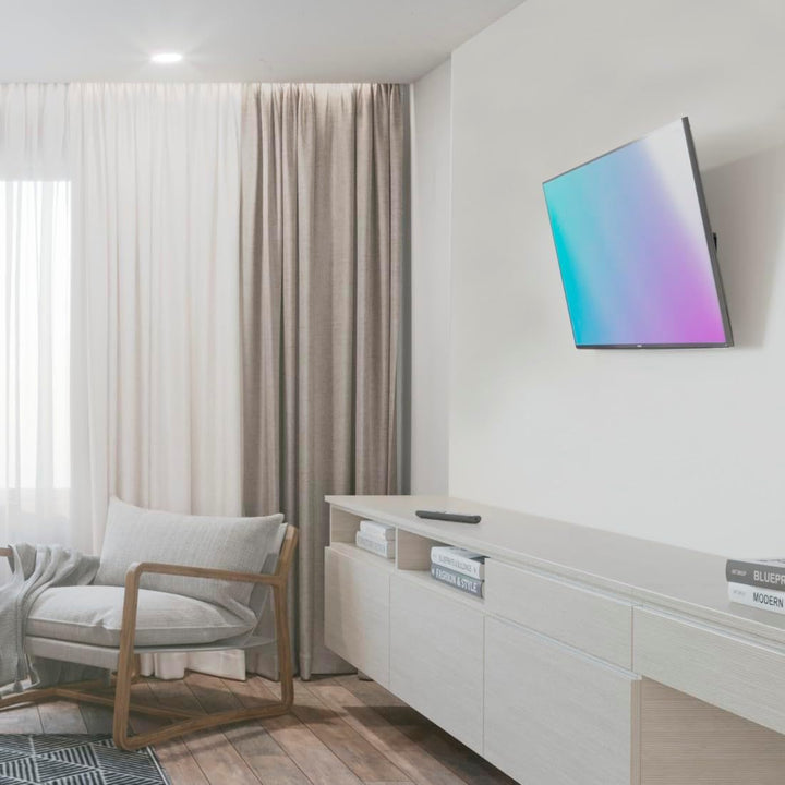 Hama TV Wandhalterung neigbar (TV Wandhalterung 10-26 Zoll, VESA 75x75 und VESA 100x100, bis 30kg, E