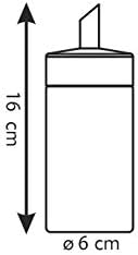 Tescoma Tischset, Silber/Schwarz, 13.5 x 3.5 x 8.5 cm & B004I8V2J8 Zuckerstreuer, Edelstahl, transpa