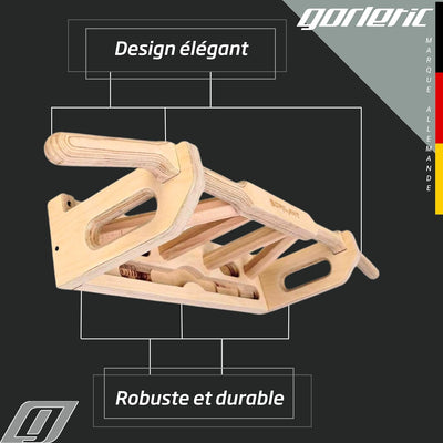 Gorilant - Titan, Klimmzugstange für die Wand über der Tür, Pull-up Stange, mehrere Griffe | einfach