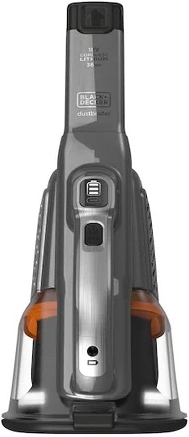 Black+Decker 36 Wh / 18 V Akku-Handstaubsauger Dustbuster Smart tech (mit Cyclonic Action & zwei Sau