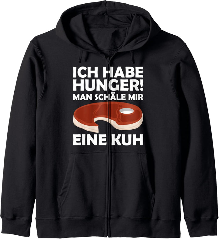 Ich habe Hunger - man schäle mir eine Kuh Kapuzenjacke