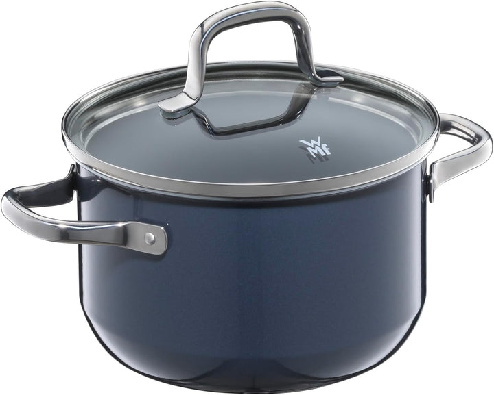 WMF Fusiontec Essential Kochtopf klein 16 cm Glasdeckel, Fleischtopf Induktion, 2,0l, kleiner Topf K