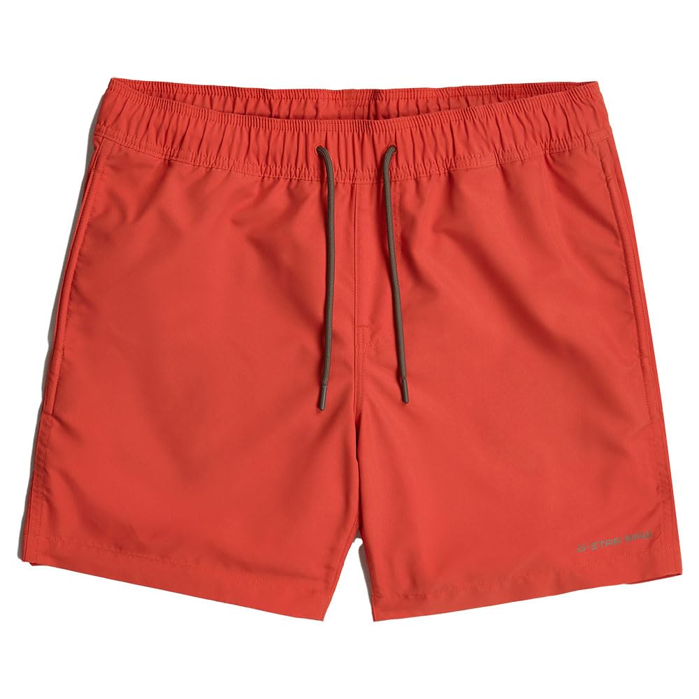 G-Star RAW Herren Dirik Solid Shorts Swim Trunks S Rot (Lt Antic Red D26202-a505-b439), S Rot (Lt An
