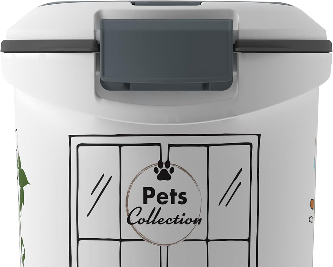 Curver Futterbehälter für Katzen – 35 l/12 kg – Pets Collection – luftdichte Aufbewahrung gegen Gerü