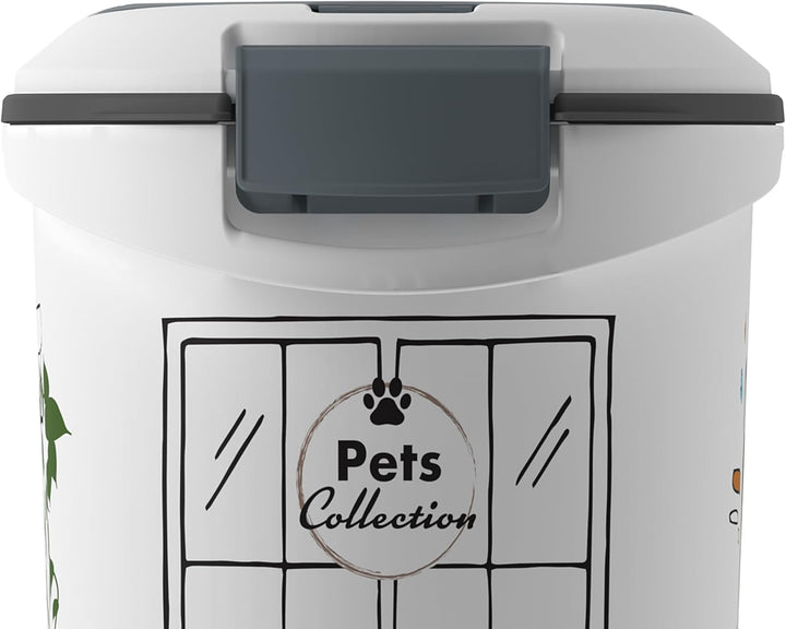 Curver Futterbehälter für Katzen – 35 l/12 kg – Pets Collection – luftdichte Aufbewahrung gegen Gerü