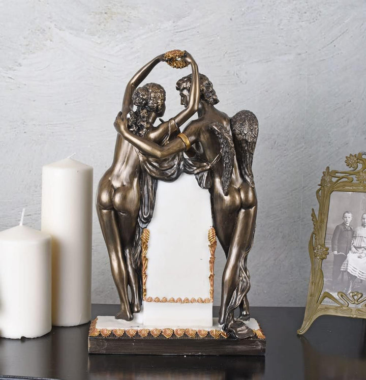 Historische Kaminuhr Empire Stil Amor & Psyche Allegorie IS080 Palazzo Exklusiv