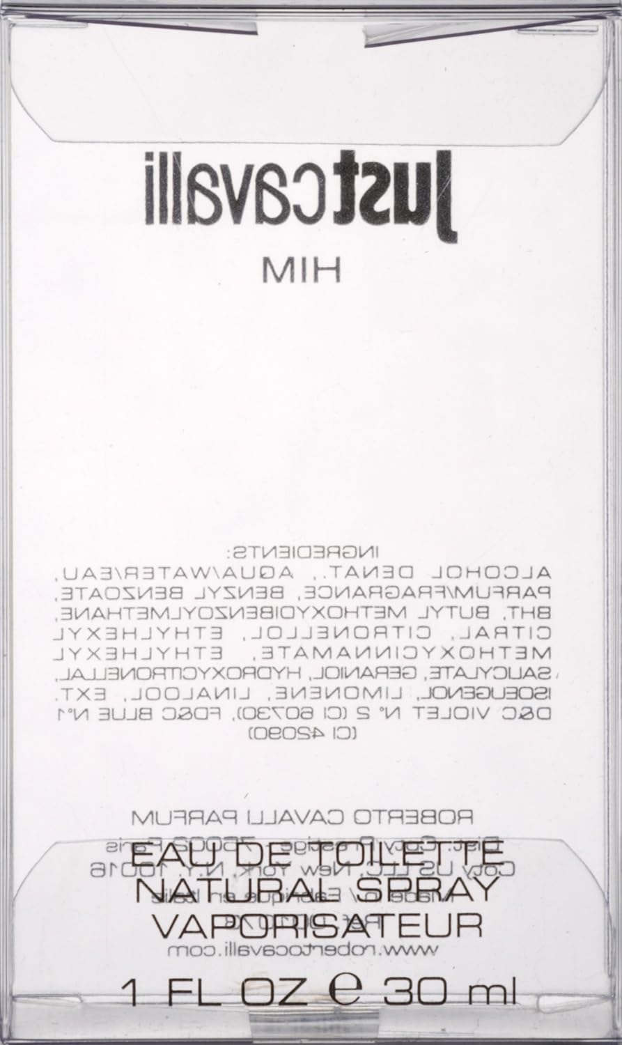 Roberto Cavalli Just Cavalli him 30 ml EDT Spray, 1er Pack (1 x 30 ml) Rosmarin, Ingwer, Bergamotte,