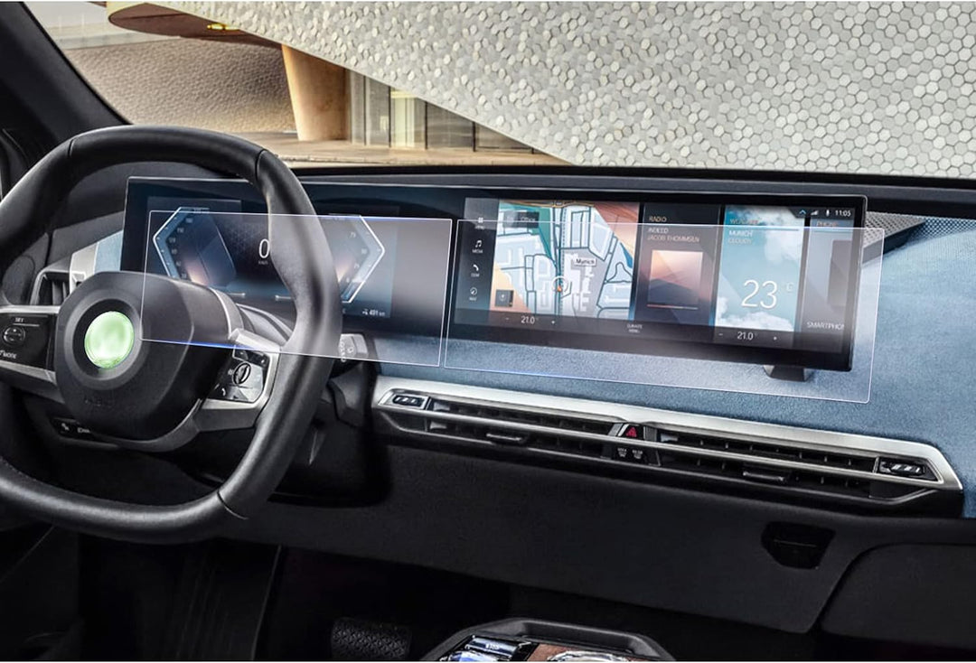 GAFAT [4 Stück] Kompatibel mit BMW i3 i4 i5 i7 iX X5 X6 X7 XM iDrive 8 2022 2023 2024 Schutzfolie, N