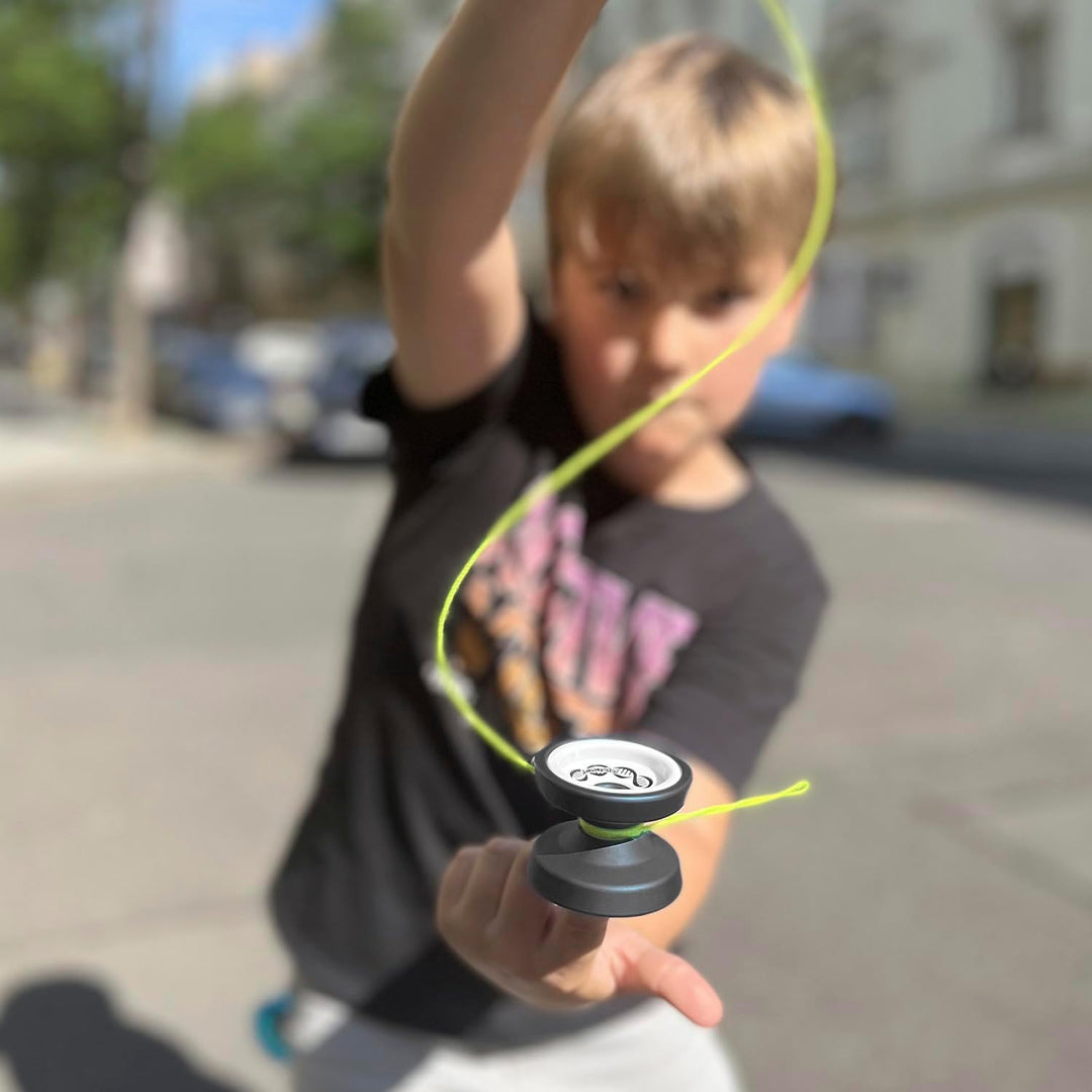 YoYo Factory DNA Jo jo – Metall Profi JoJo mit Leerlauf und Kugellager – Yoyo für DNA-Tricks – Spiel