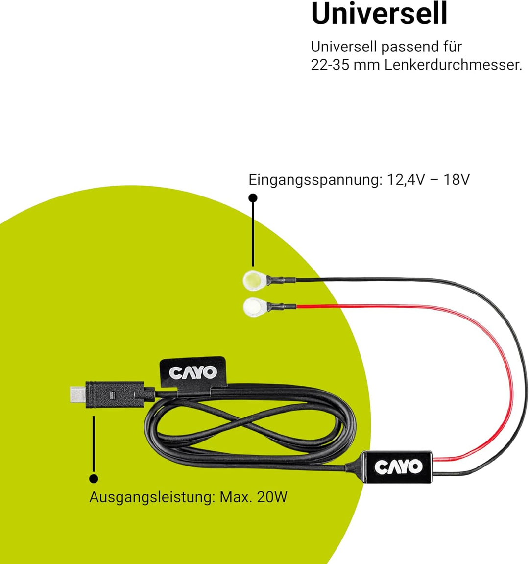 CAYO battery.dokk – Motorrad Power-Converter mit direktem Batterieanschluss | Automatische Tiefenent