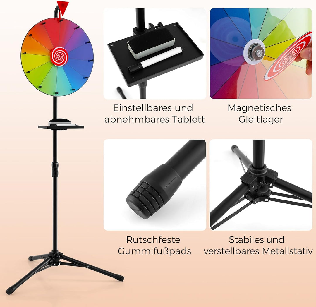 COSTWAY Glücksrad, Glücksrad zum Drehen Modell 3, Modell 3