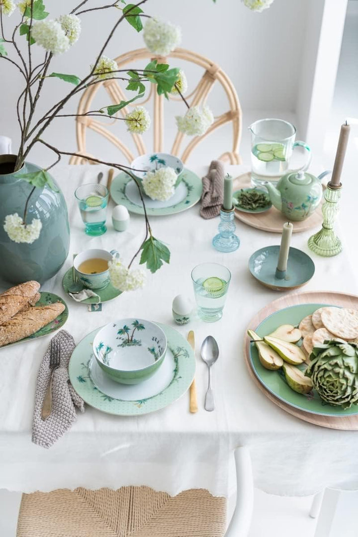 PiP Studio 51020153 Jolie Flowers Green Teeset gross Set3 (1 Set)