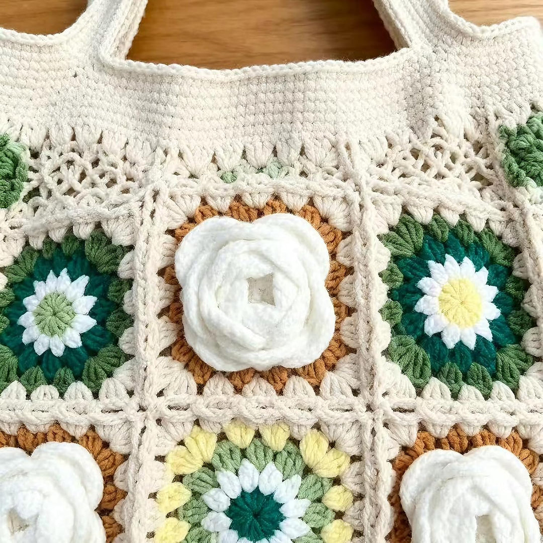 Snovire Häkeltasche Set für Anfänger, Komplettes Häkel Set zum Taschen Häkeln, Wolle für Taschen Häk
